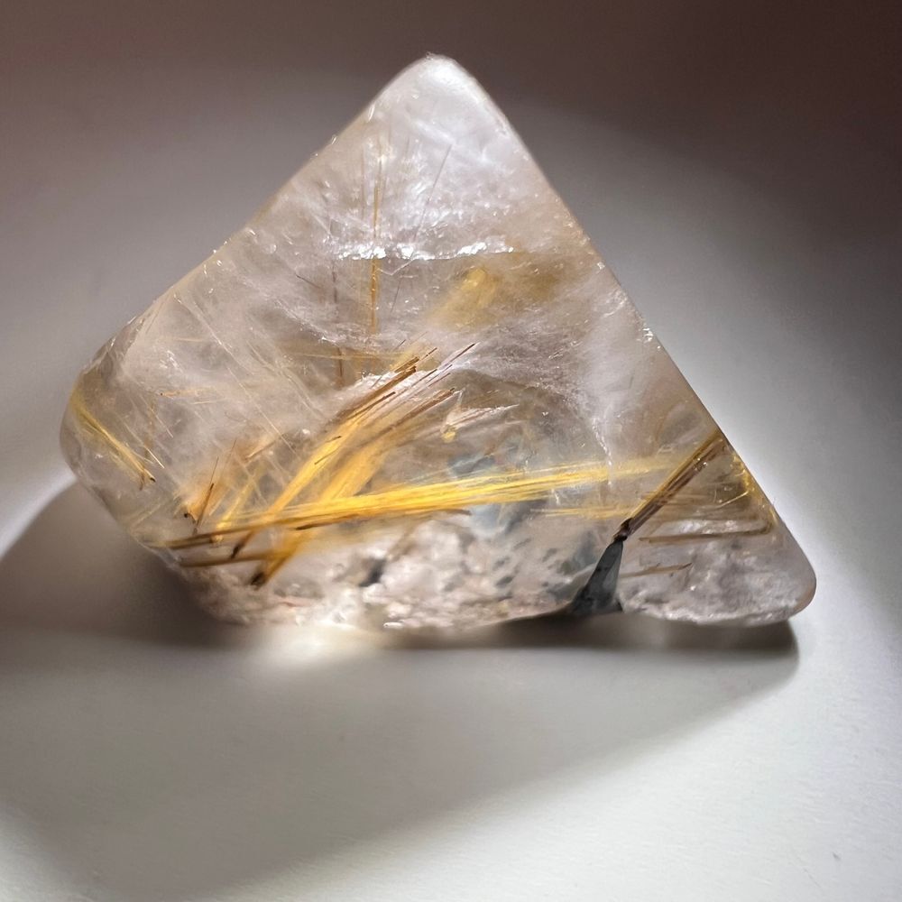 Golden Rutilated‎ Quartz Crystal Freeform - Picture 5 of 12